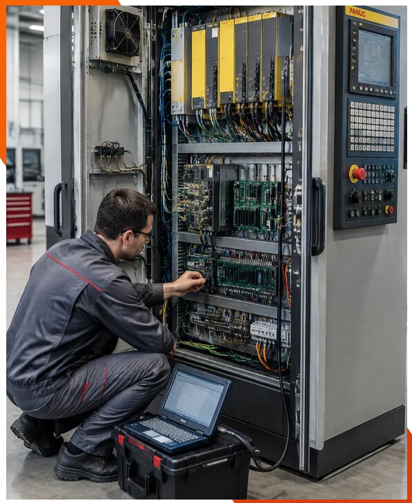 Ремонт систем ЧПУ FANUC промышленных станков в Кизляре