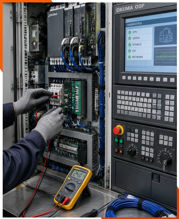 Ремонт систем ЧПУ Okuma OSP в Кизляре